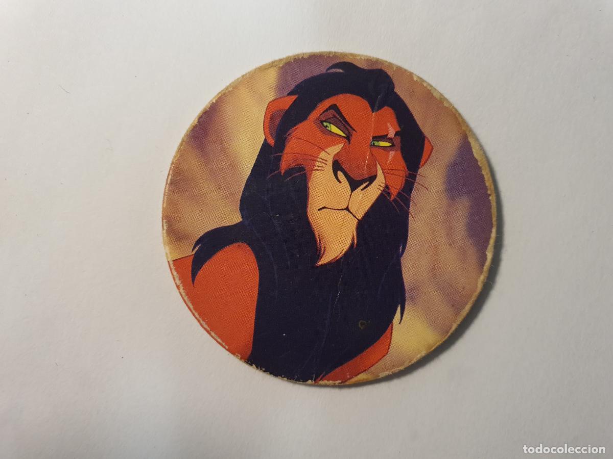 Juguetes antiguos y Juegos de colecci&oacute;n: TAZO PANINI CAPS - DISNEY EL REY LEON - TRASERA ROI LION - N&ordm; 20
