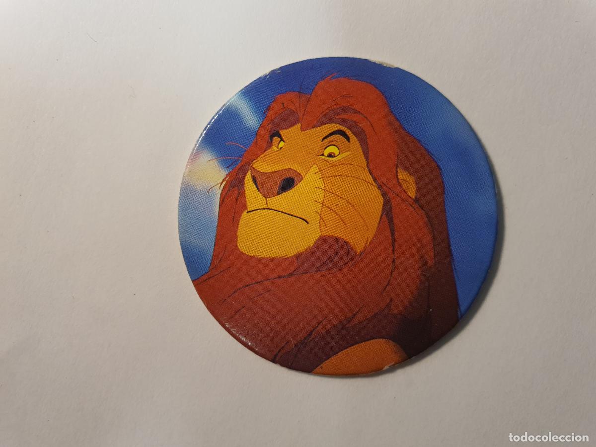 Juguetes antiguos y Juegos de colecci&oacute;n: TAZO PANINI CAPS - DISNEY EL REY LEON - TRASERA ROI LION - N&ordm; 2