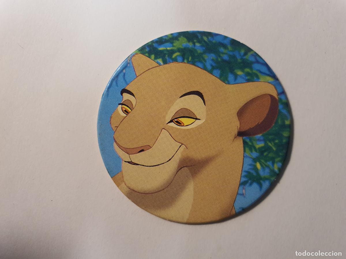 Juguetes antiguos y Juegos de colecci&oacute;n: TAZO PANINI CAPS - DISNEY EL REY LEON - TRASERA ROI LION - N&ordm; 10
