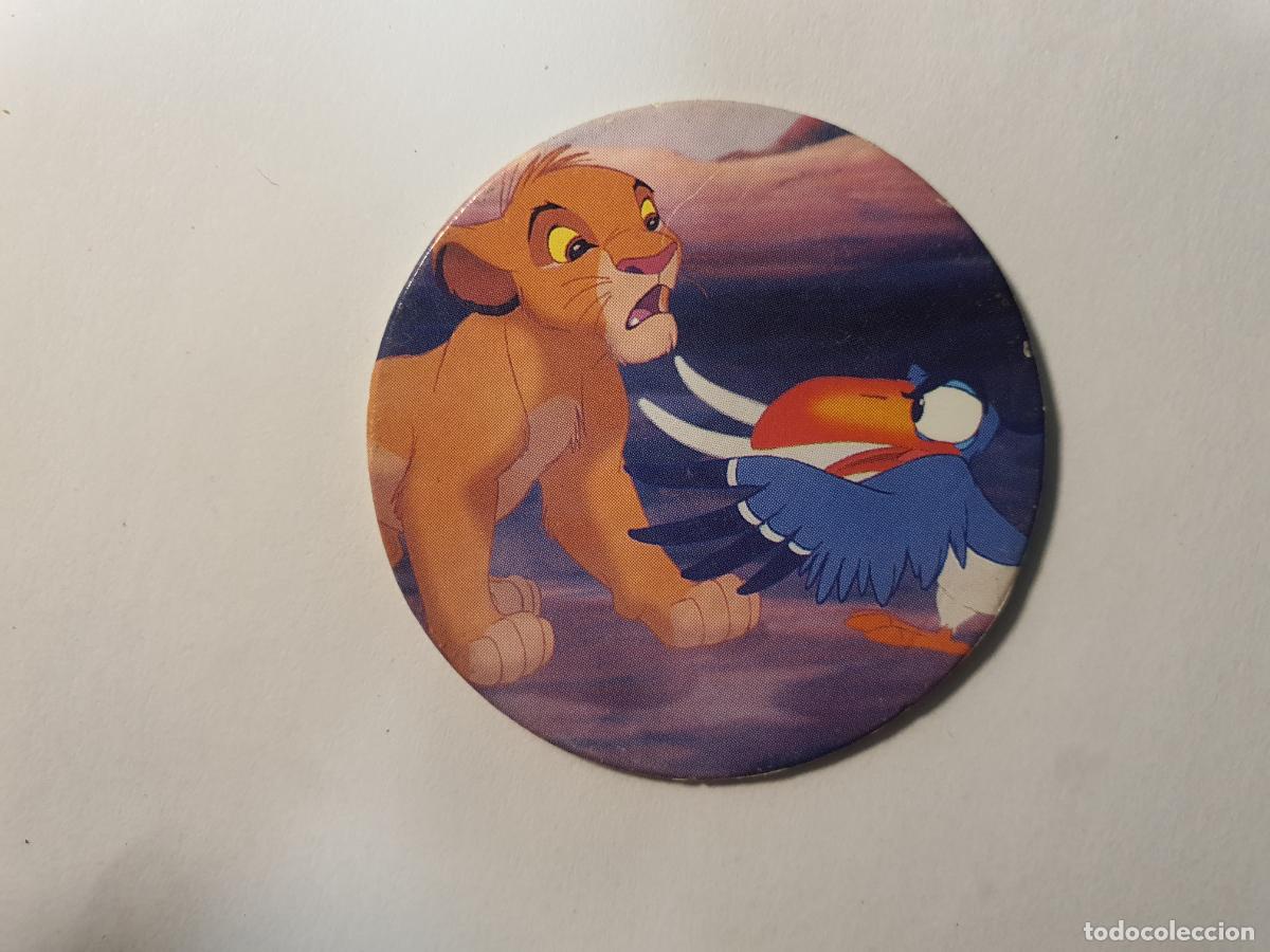 Juguetes antiguos y Juegos de colecci&oacute;n: TAZO PANINI CAPS - DISNEY EL REY LEON - TRASERA ROI LION - N&ordm; 16