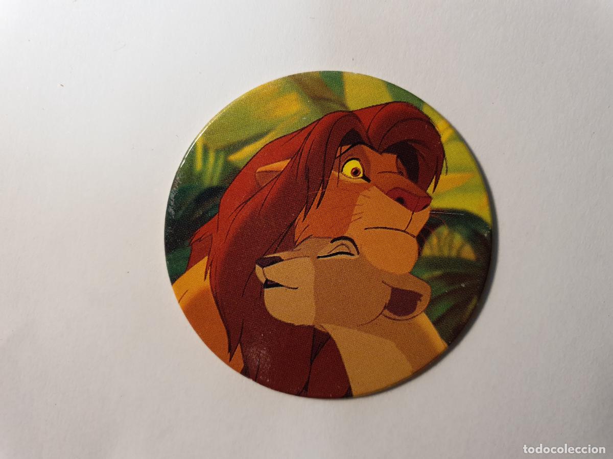 Juguetes antiguos y Juegos de colecci&oacute;n: TAZO PANINI CAPS - DISNEY EL REY LEON - TRASERA KONIG DER LOWEN - N&ordm; 33