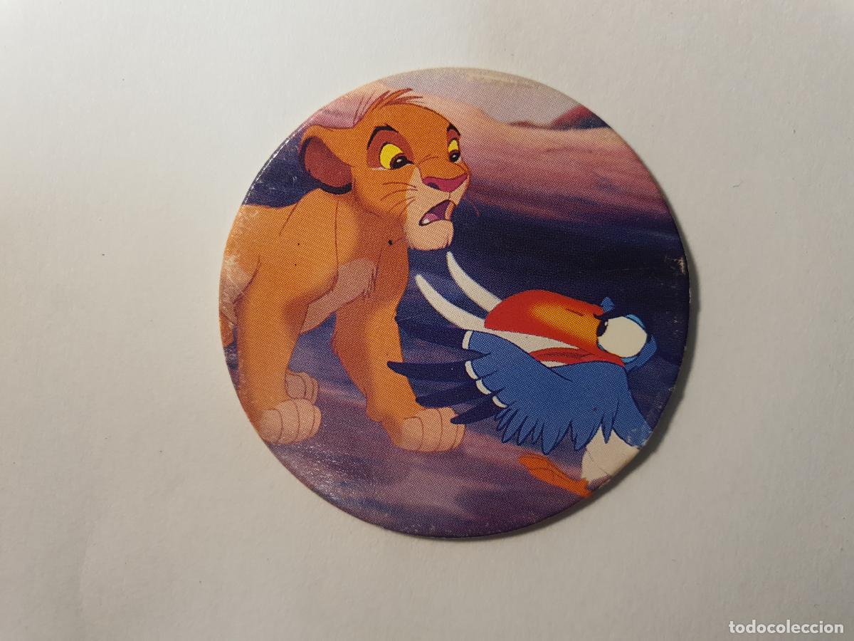 Juguetes antiguos y Juegos de colecci&oacute;n: TAZO PANINI CAPS - DISNEY EL REY LEON - TRASERA KONIG DER LOWEN - N&ordm; 16
