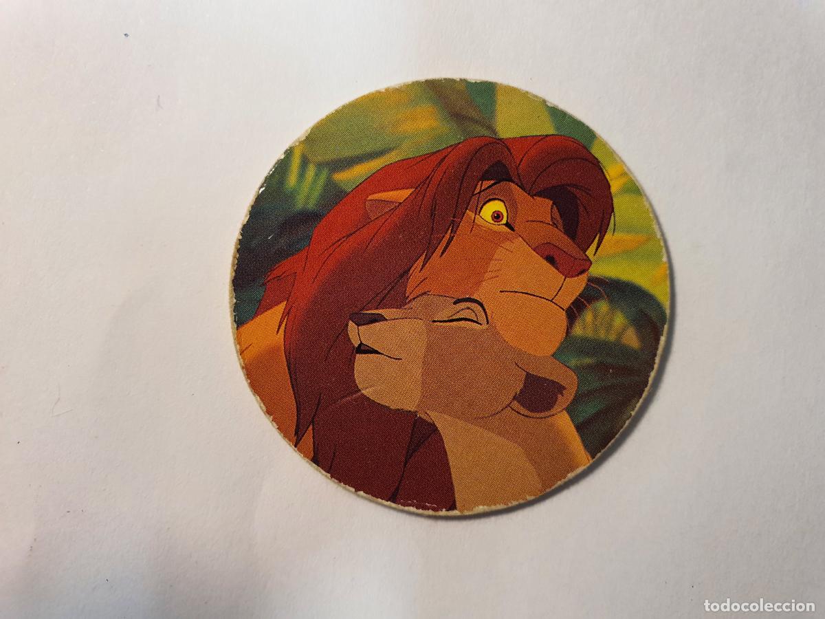 Juguetes antiguos y Juegos de colecci&oacute;n: TAZO PANINI CAPS - DISNEY EL REY LEON - TRASERA KONIG DER LOWEN - N&ordm; 33