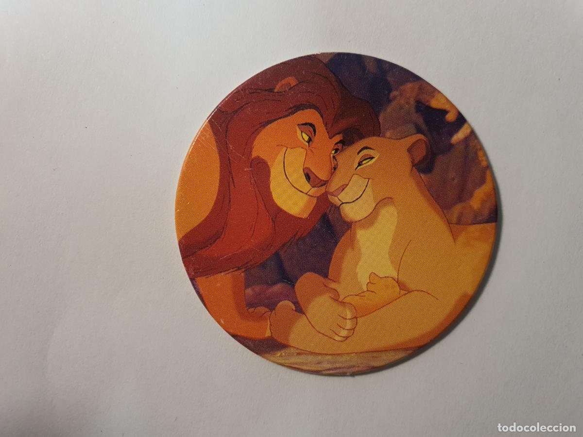 Juguetes antiguos y Juegos de colecci&oacute;n: TAZO PANINI CAPS - DISNEY EL REY LEON - TRASERA KONIG DER LOWEN - N&ordm; 4