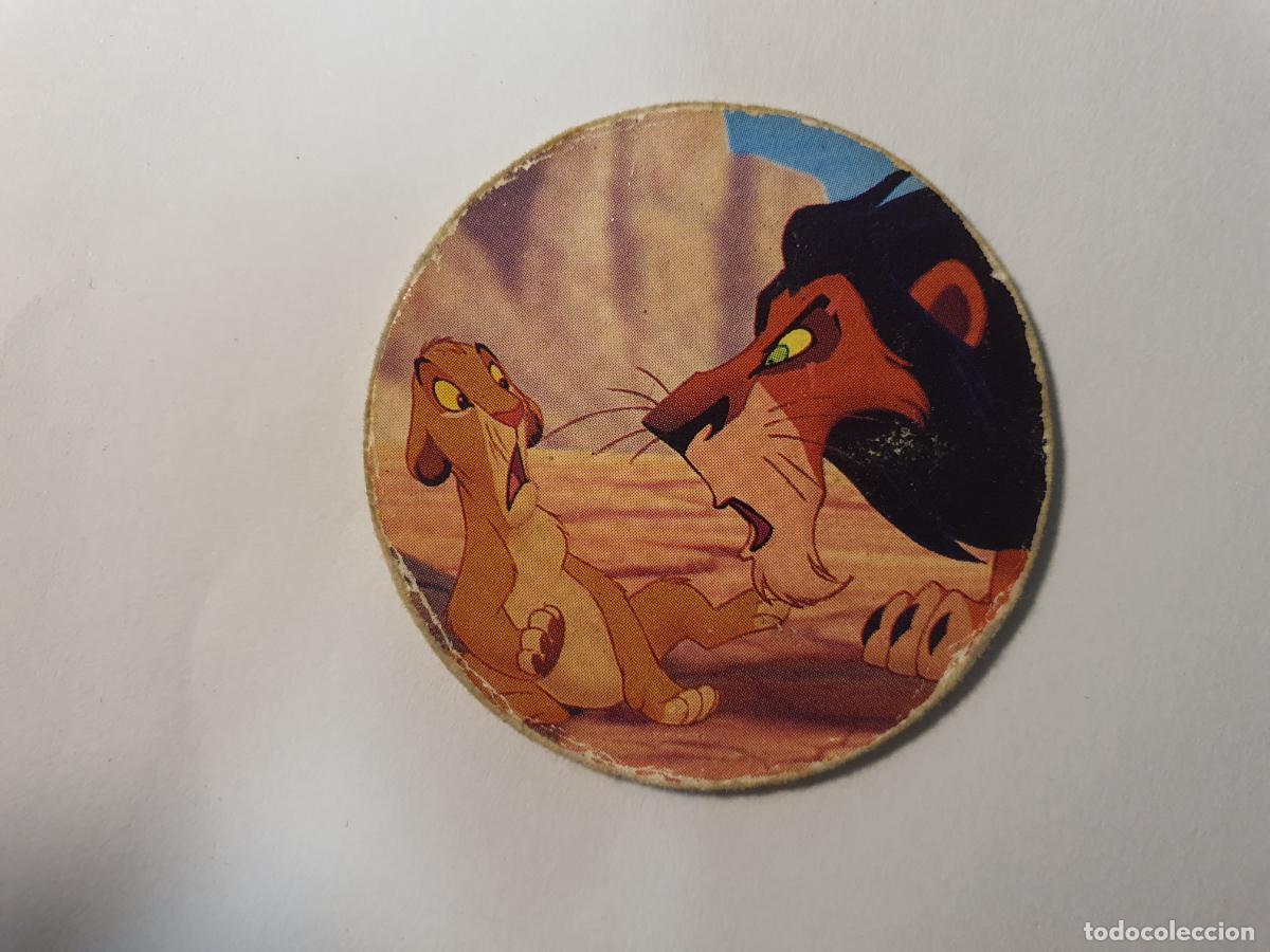 Juguetes antiguos y Juegos de colecci&oacute;n: TAZO PANINI CAPS - DISNEY EL REY LEON - TRASERA KONIG DER LOWEN - N&ordm; 19