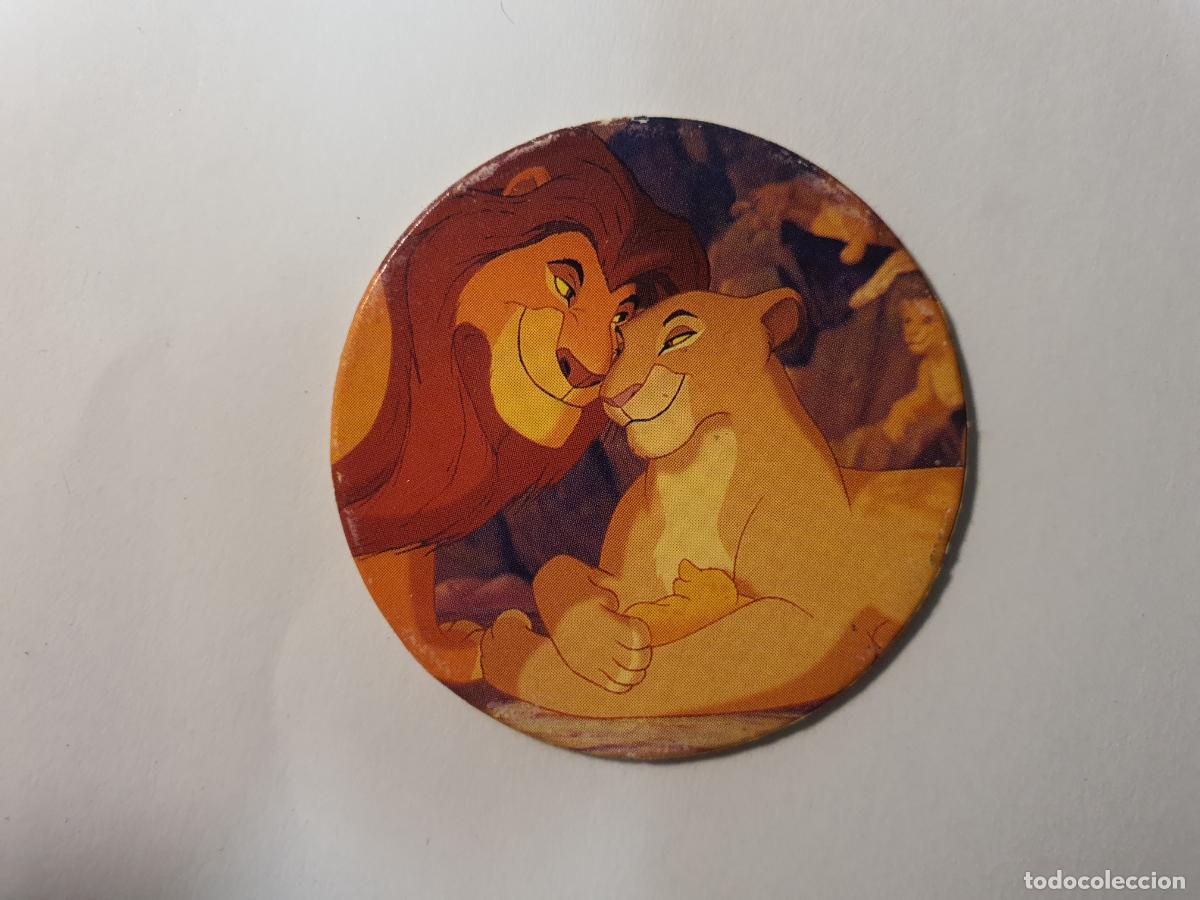 Juguetes antiguos y Juegos de colecci&oacute;n: TAZO PANINI CAPS - DISNEY EL REY LEON - TRASERA KONIG DER LOWEN - N&ordm; 4