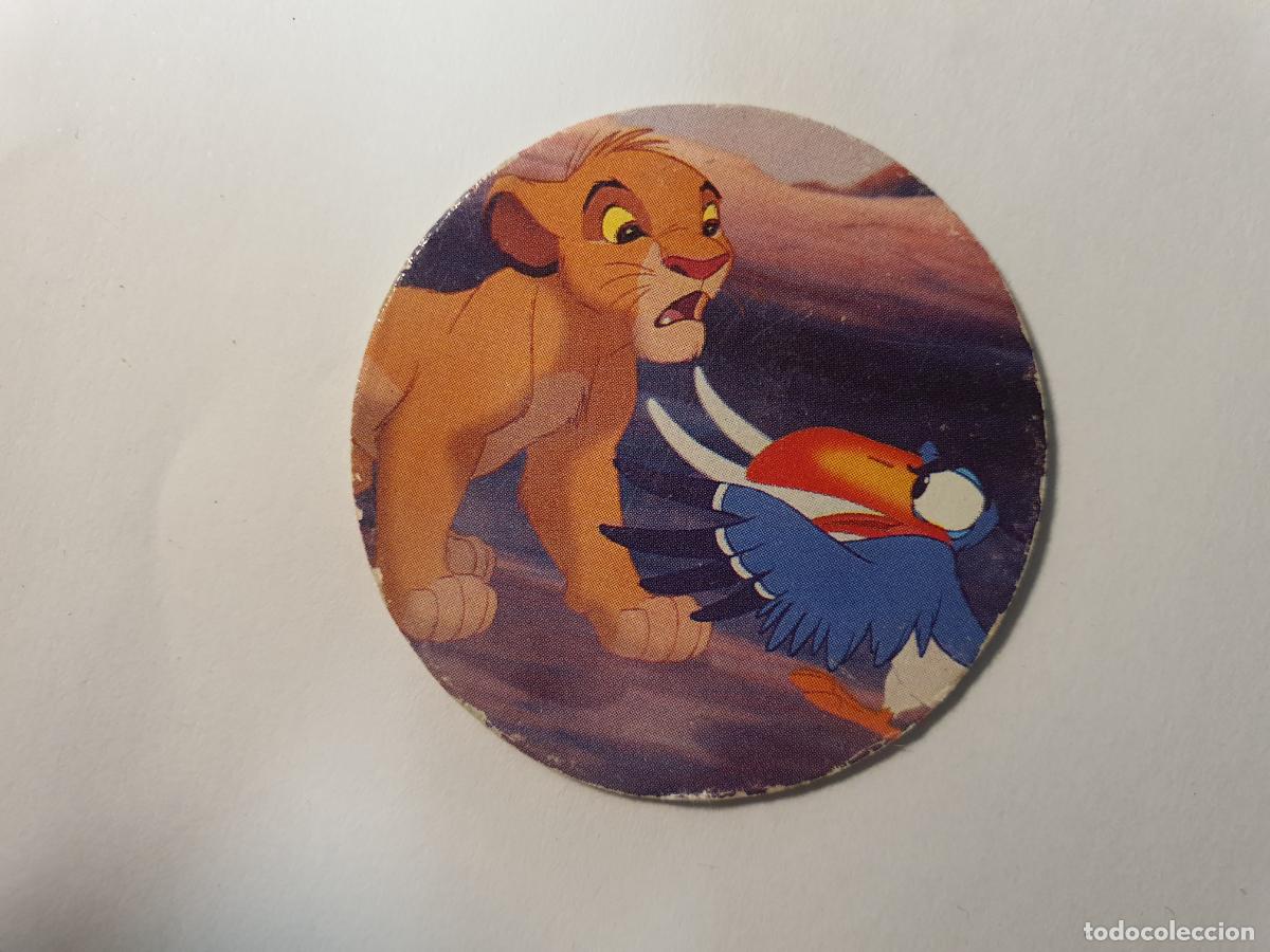 Juguetes antiguos y Juegos de colecci&oacute;n: TAZO PANINI CAPS - DISNEY EL REY LEON - TRASERA KONIG DER LOWEN - N&ordm; 16