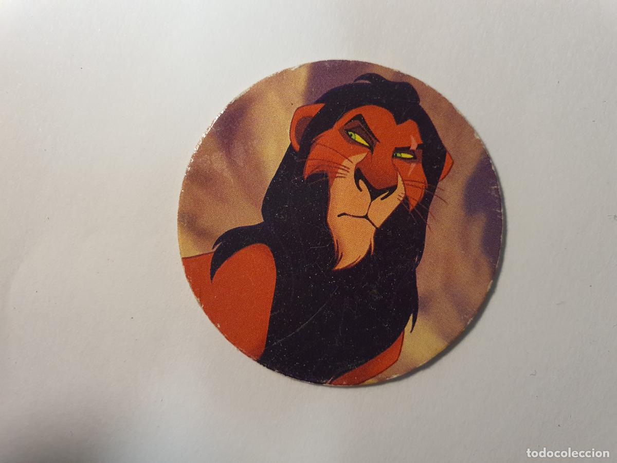 Juguetes antiguos y Juegos de colecci&oacute;n: TAZO PANINI CAPS - DISNEY EL REY LEON - TRASERA KONIG DER LOWEN - N&ordm; 20