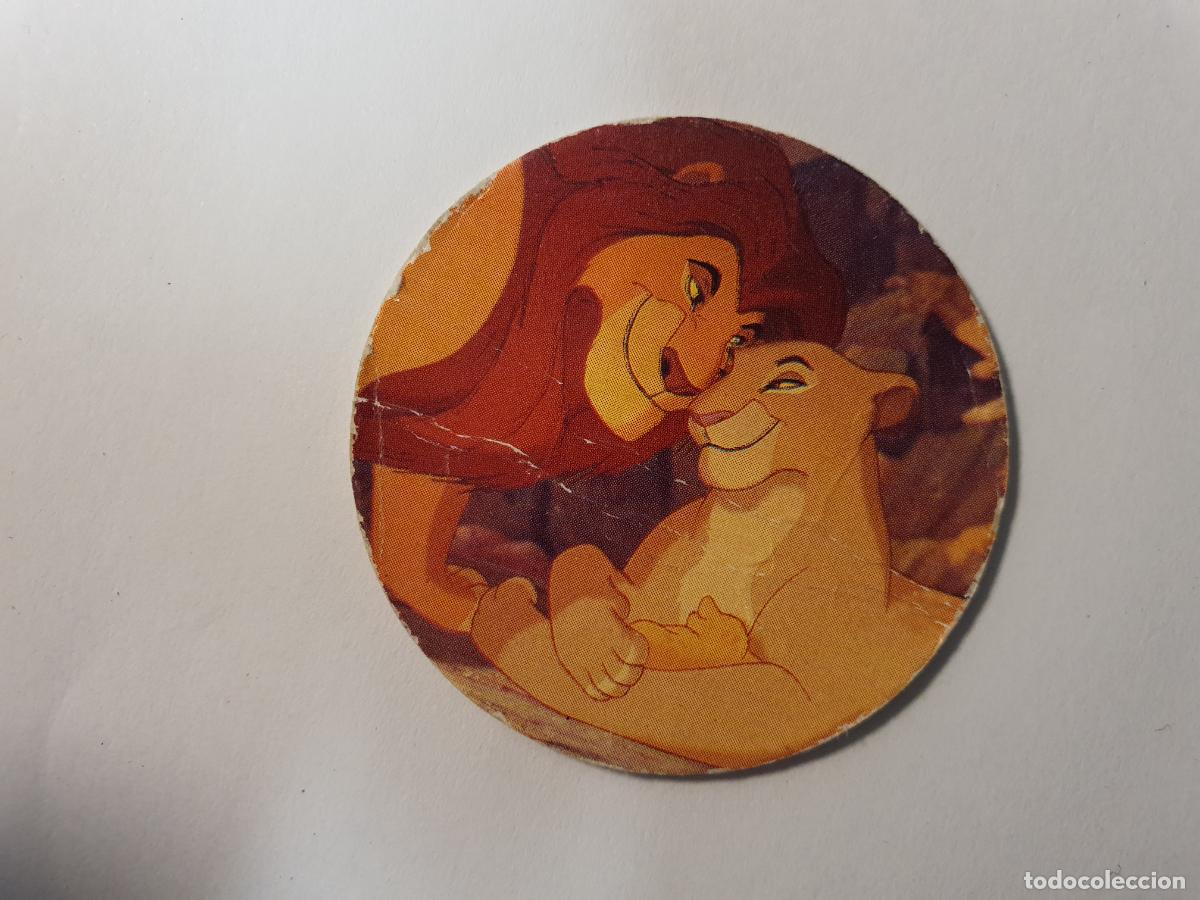 Juguetes antiguos y Juegos de colecci&oacute;n: TAZO PANINI CAPS - DISNEY EL REY LEON - TRASERA KONIG DER LOWEN - N&ordm; 4