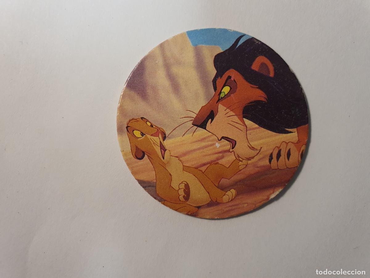 Juguetes antiguos y Juegos de colecci&oacute;n: TAZO PANINI CAPS - DISNEY EL REY LEON - TRASERA KONIG DER LOWEN - N&ordm; 19