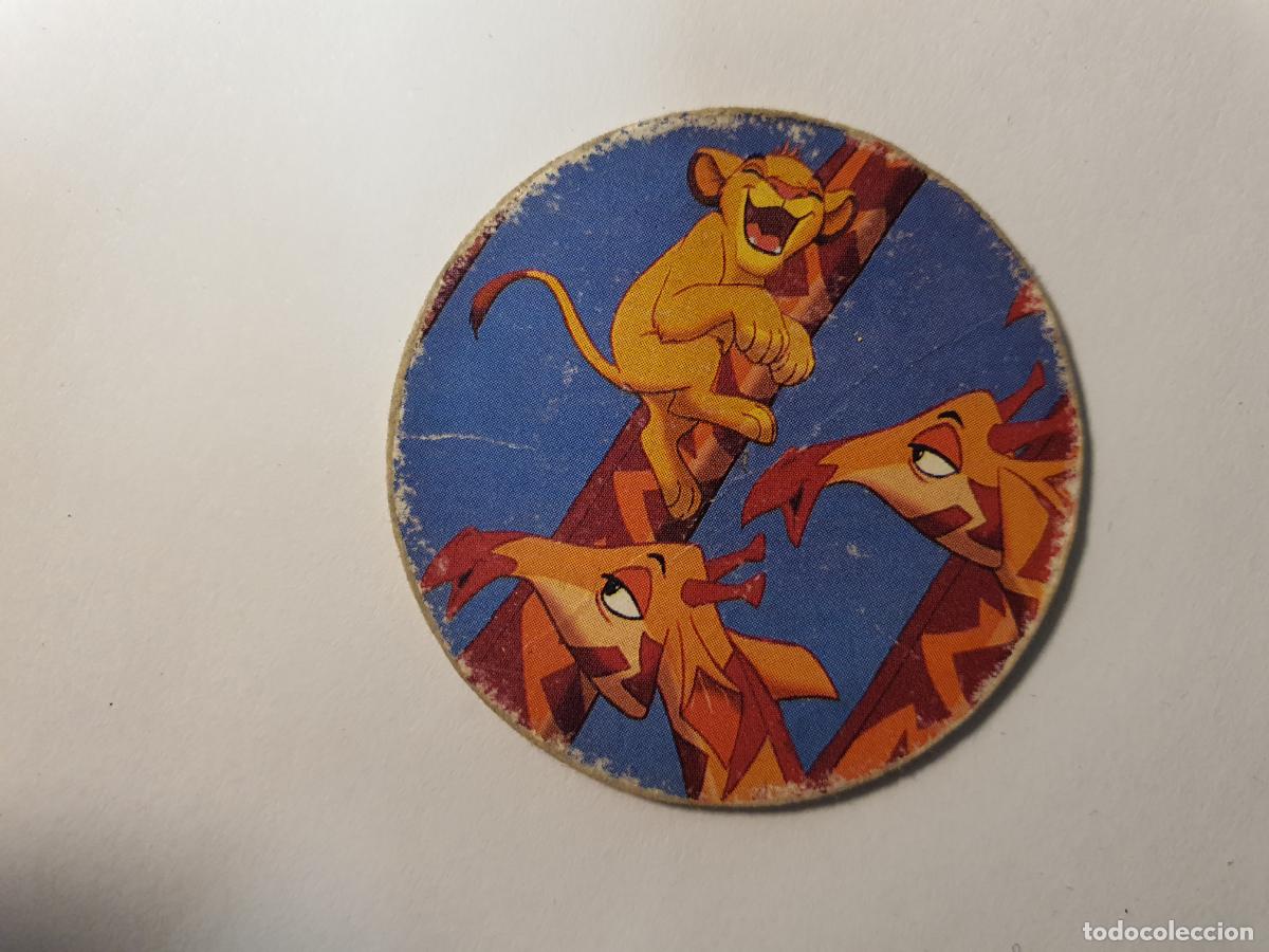 Juguetes antiguos y Juegos de colecci&oacute;n: TAZO PANINI CAPS - DISNEY EL REY LEON - TRASERA KONIG DER LOWEN - N&ordm; 13
