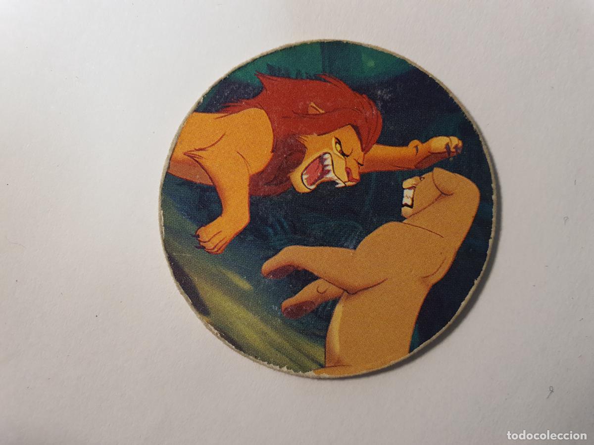 Juguetes antiguos y Juegos de colecci&oacute;n: TAZO PANINI CAPS - DISNEY EL REY LEON - TRASERA KONIG DER LOWEN - N&ordm; 28