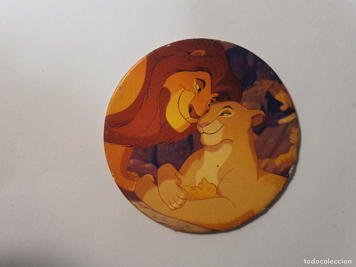 Juguetes antiguos y Juegos de colecci&oacute;n: TAZO PANINI CAPS - DISNEY EL REY LEON - TRASERA KONIG DER LOWEN - N&ordm; 4