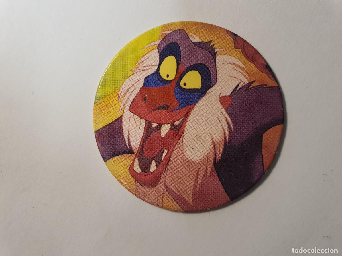 Juguetes antiguos y Juegos de colecci&oacute;n: TAZO PANINI CAPS - DISNEY EL REY LEON - TRASERA KONIG DER LOWEN - N&ordm; 25