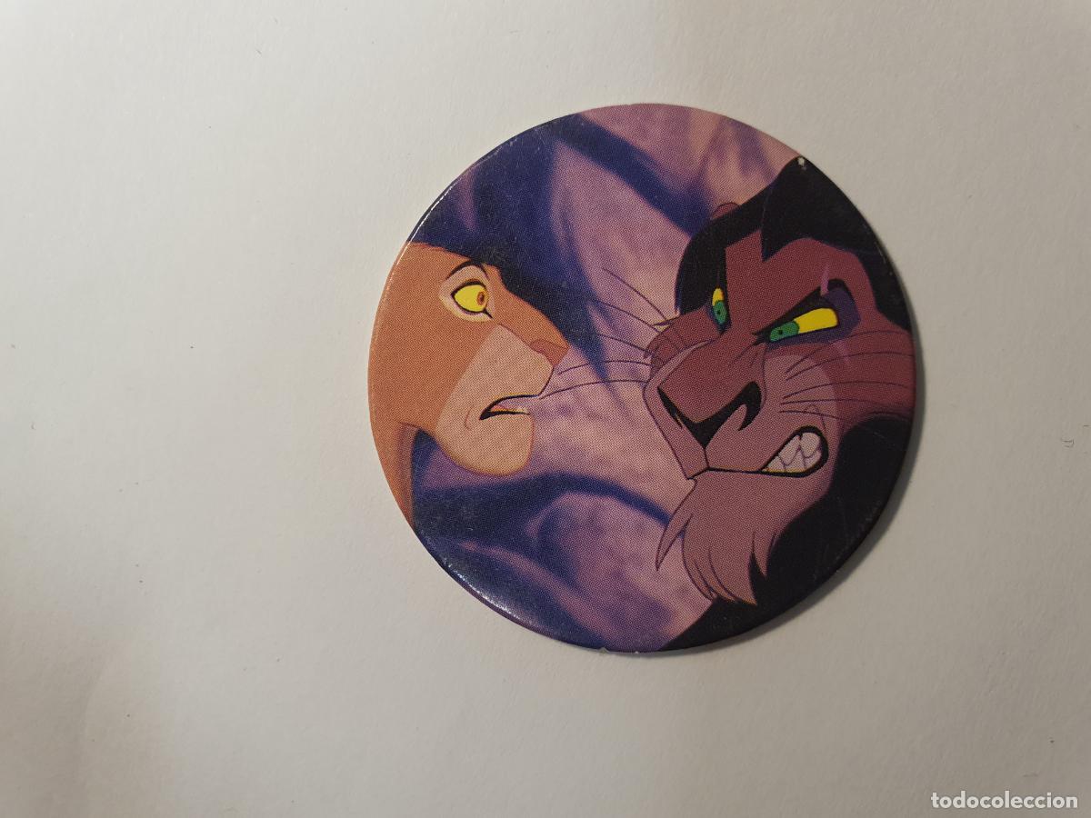 Juguetes antiguos y Juegos de colecci&oacute;n: TAZO PANINI CAPS - DISNEY EL REY LEON - TRASERA KONIG DER LOWEN - N&ordm; 34