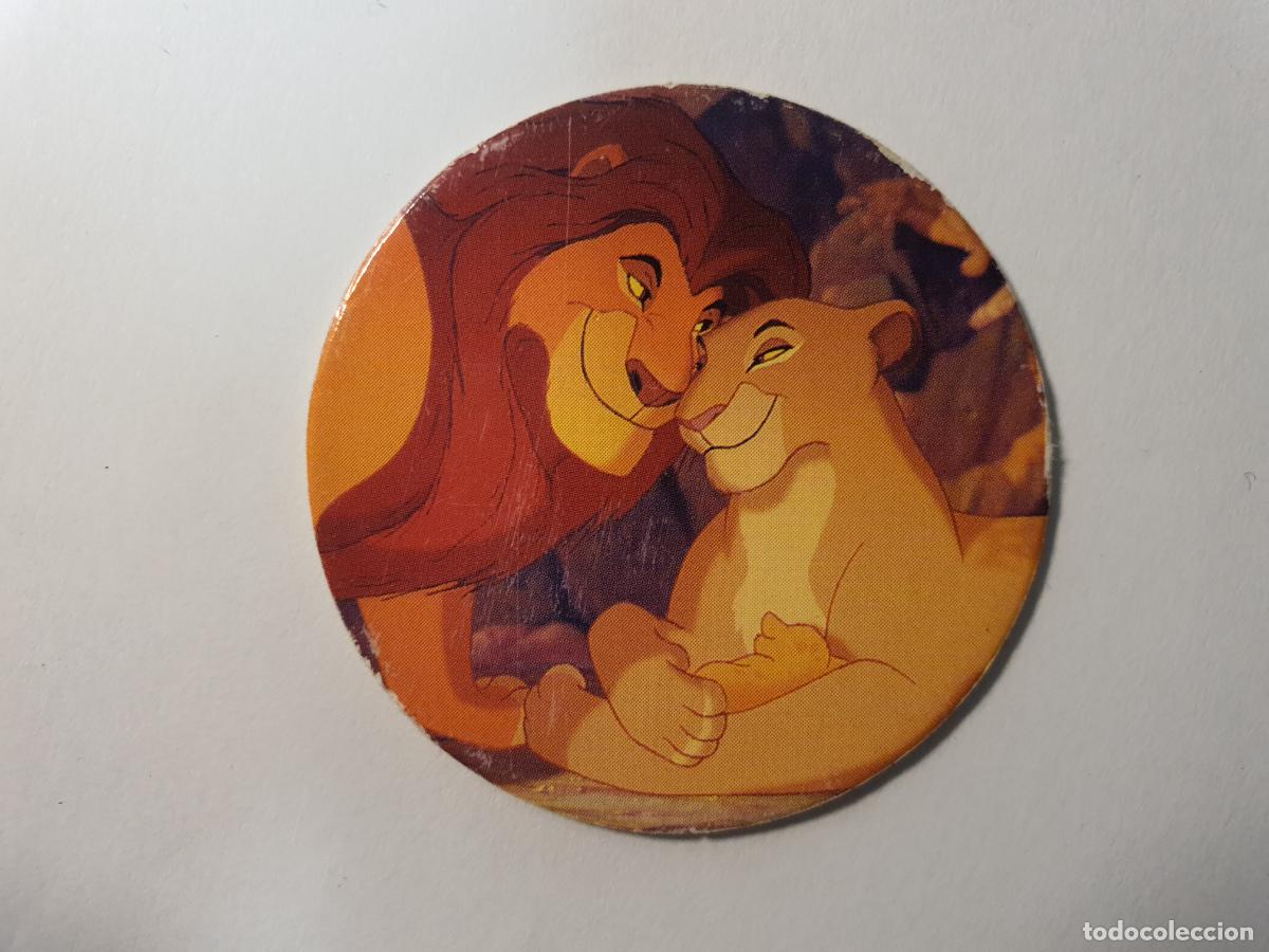 Juguetes antiguos y Juegos de colecci&oacute;n: TAZO PANINI CAPS - DISNEY EL REY LEON - TRASERA KONIG DER LOWEN - N&ordm; 4