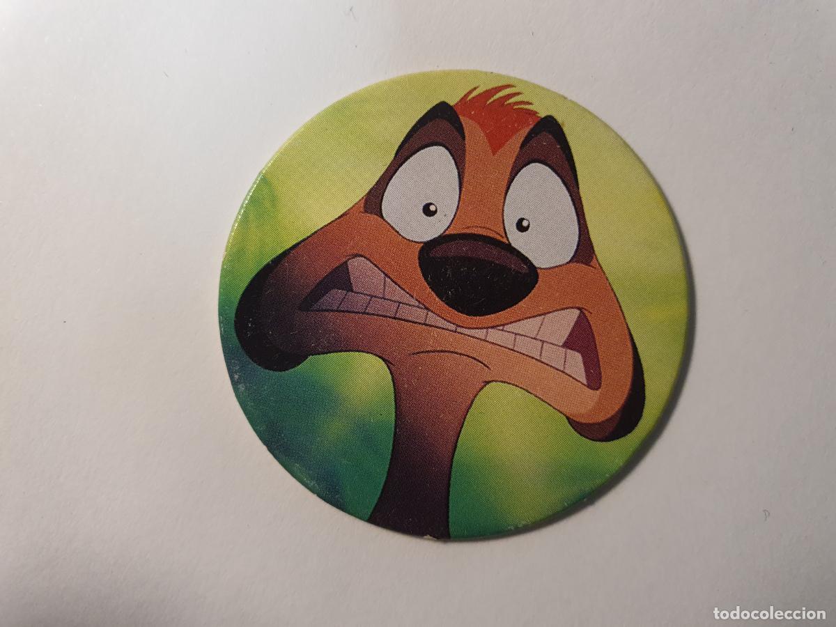 Juguetes antiguos y Juegos de colecci&oacute;n: TAZO PANINI CAPS - DISNEY EL REY LEON - TRASERA KONIG DER LOWEN - N&ordm; 27