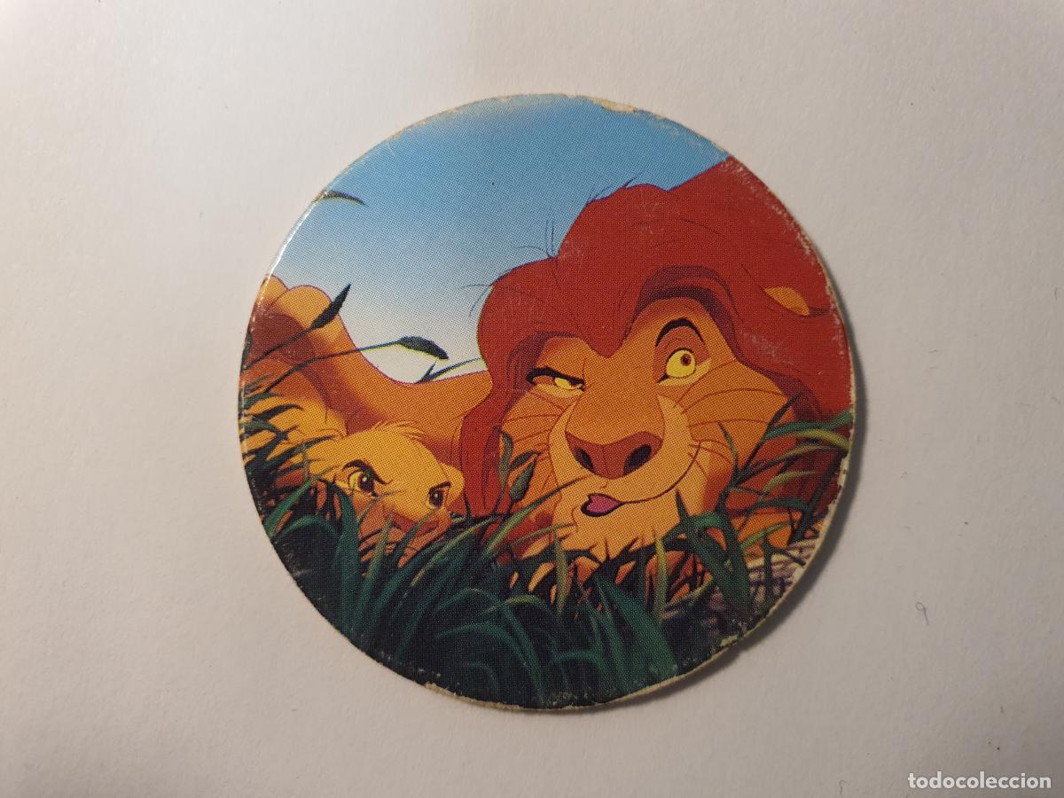 Juguetes antiguos y Juegos de colecci&oacute;n: TAZO PANINI CAPS - DISNEY EL REY LEON - TRASERA KONIG DER LOWEN - N&ordm; 7