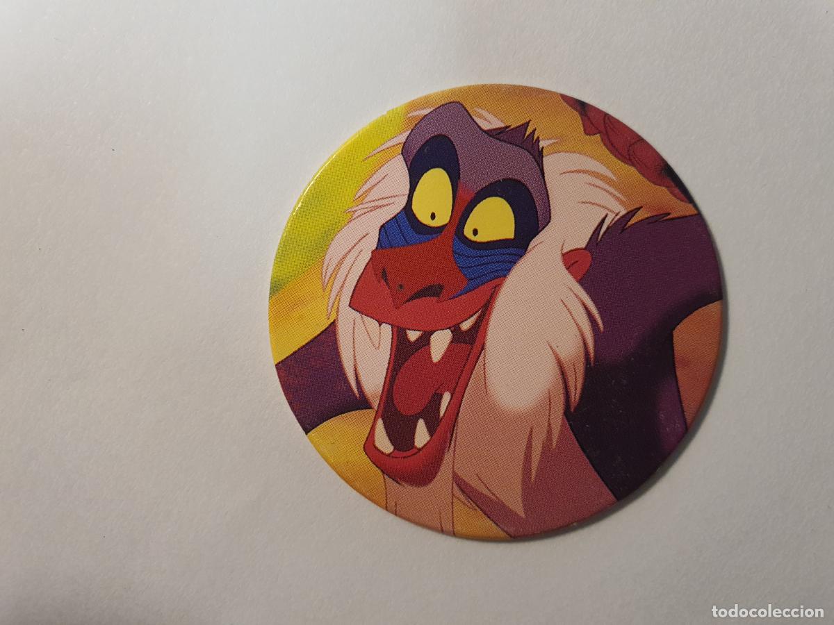 Juguetes antiguos y Juegos de colecci&oacute;n: TAZO PANINI CAPS - DISNEY EL REY LEON - TRASERA RE LEONE - N&ordm; 25