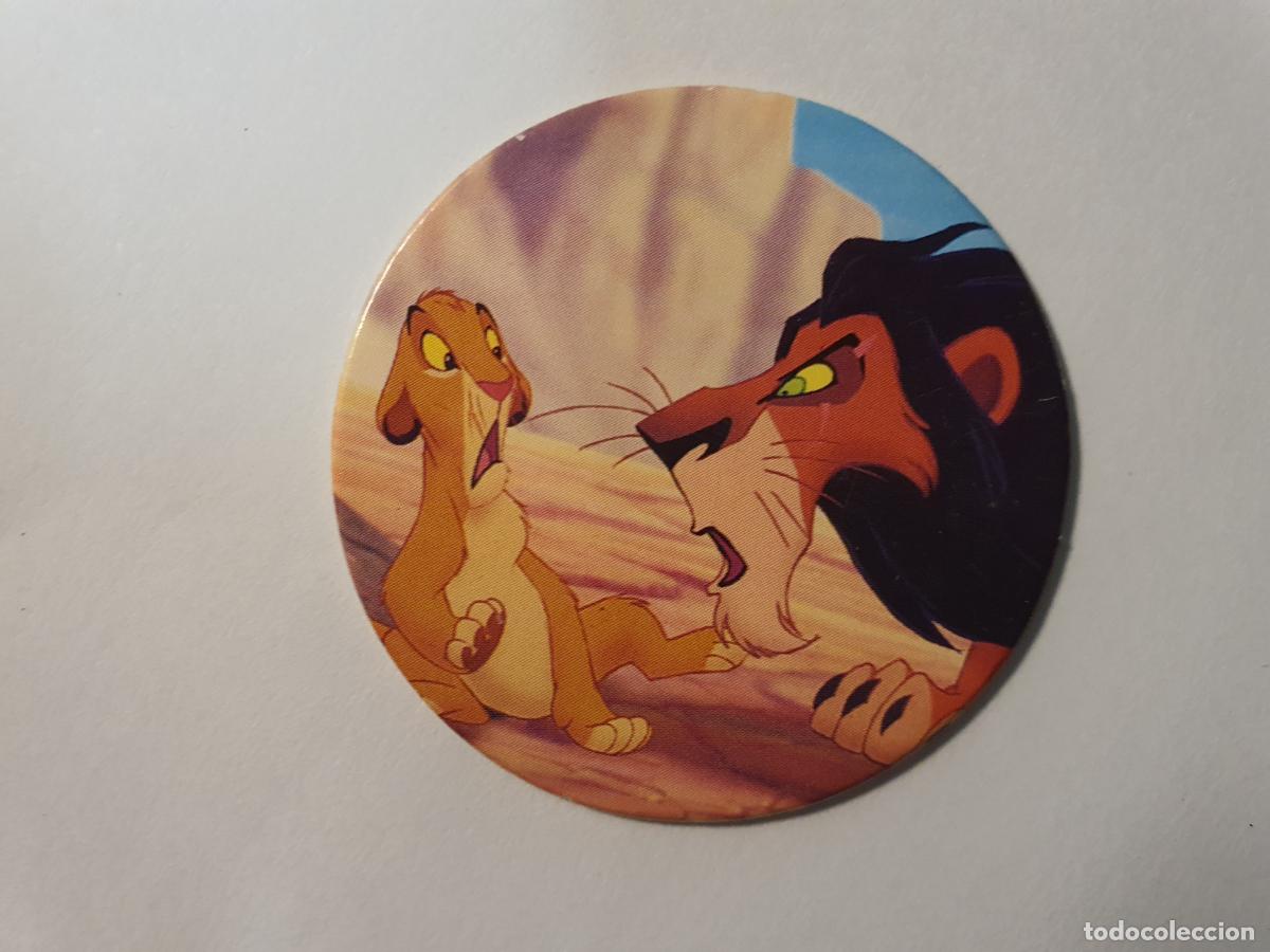 Juguetes antiguos y Juegos de colecci&oacute;n: TAZO PANINI CAPS - DISNEY EL REY LEON - TRASERA RE LEONE - N&ordm; 19