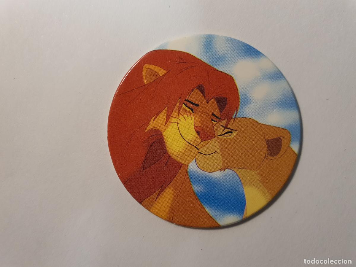 Juguetes antiguos y Juegos de colecci&oacute;n: TAZO PANINI CAPS - DISNEY EL REY LEON - TRASERA RE LEONE - N&ordm; 35