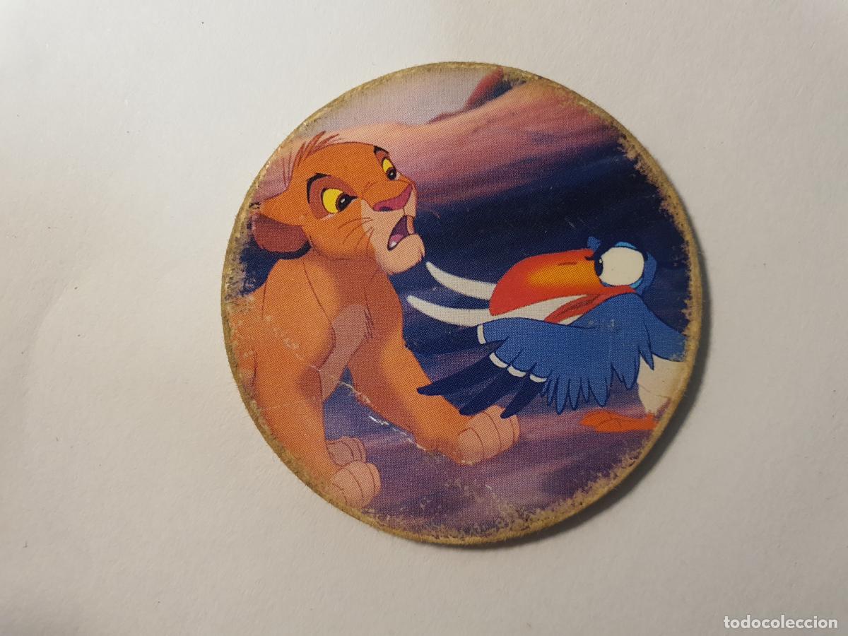 Juguetes antiguos y Juegos de colecci&oacute;n: TAZO PANINI CAPS - DISNEY EL REY LEON - TRASERA RE LEONE - N&ordm; 16