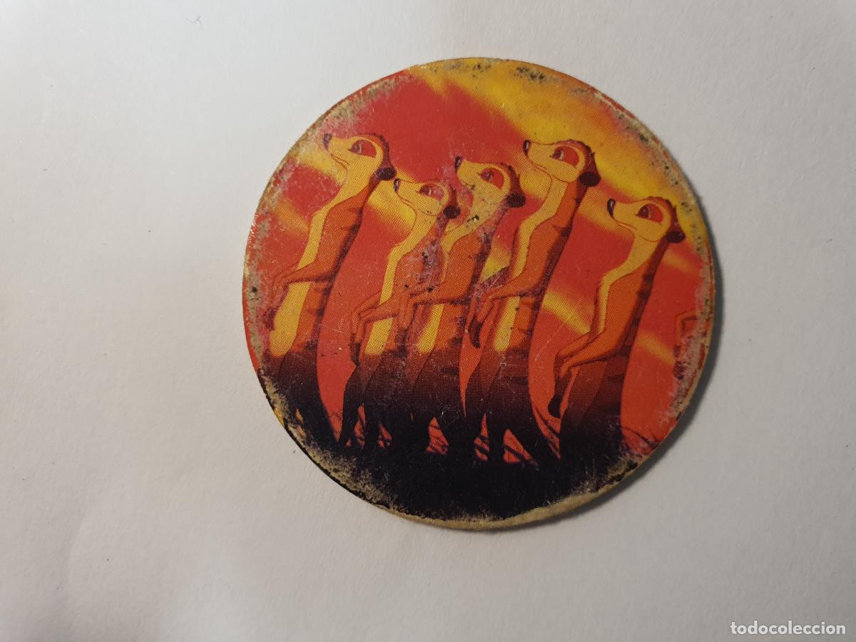 Juguetes antiguos y Juegos de colecci&oacute;n: TAZO PANINI CAPS - DISNEY EL REY LEON - TRASERA RE LEONE - N&ordm; 1