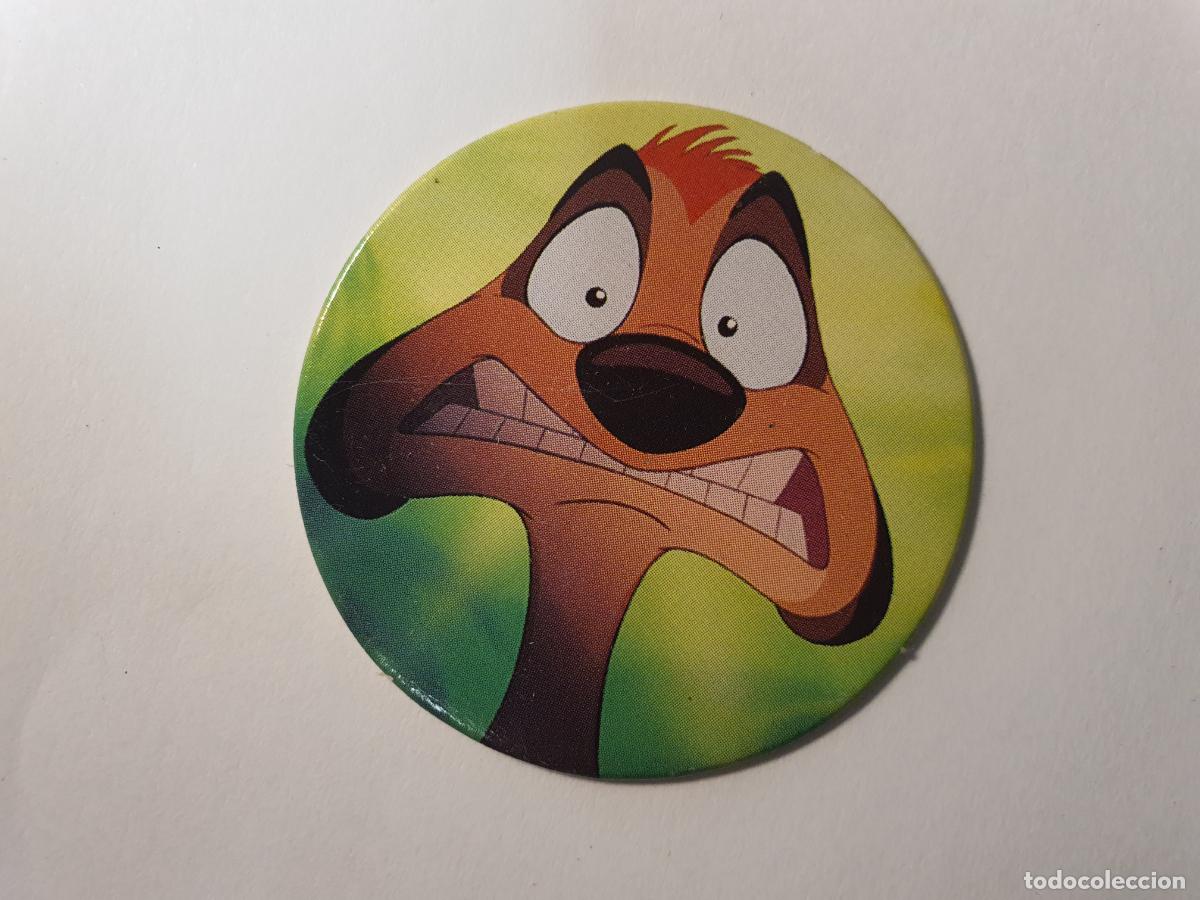 Juguetes antiguos y Juegos de colecci&oacute;n: TAZO PANINI CAPS - DISNEY EL REY LEON - TRASERA RE LEONE - N&ordm; 27