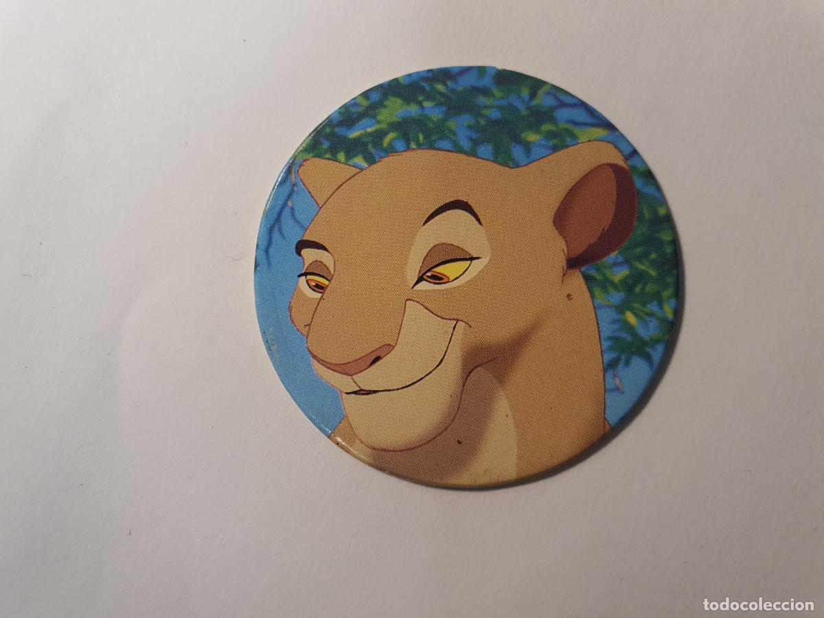 Juguetes antiguos y Juegos de colecci&oacute;n: TAZO PANINI CAPS - DISNEY EL REY LEON - TRASERA RE LEONE - N&ordm; 10