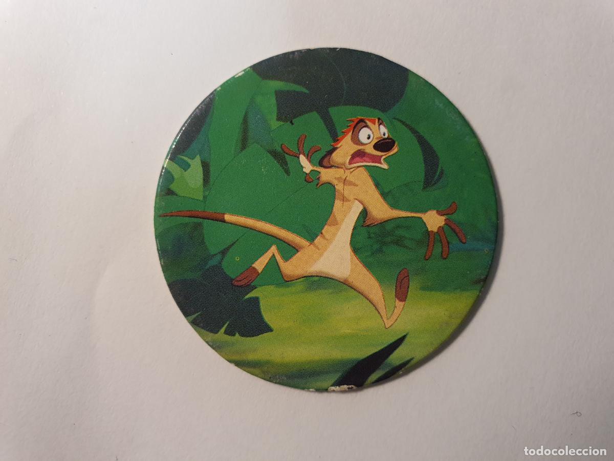 Juguetes antiguos y Juegos de colecci&oacute;n: TAZO PANINI CAPS - DISNEY EL REY LEON - TRASERA RE LEONE - N&ordm; 26