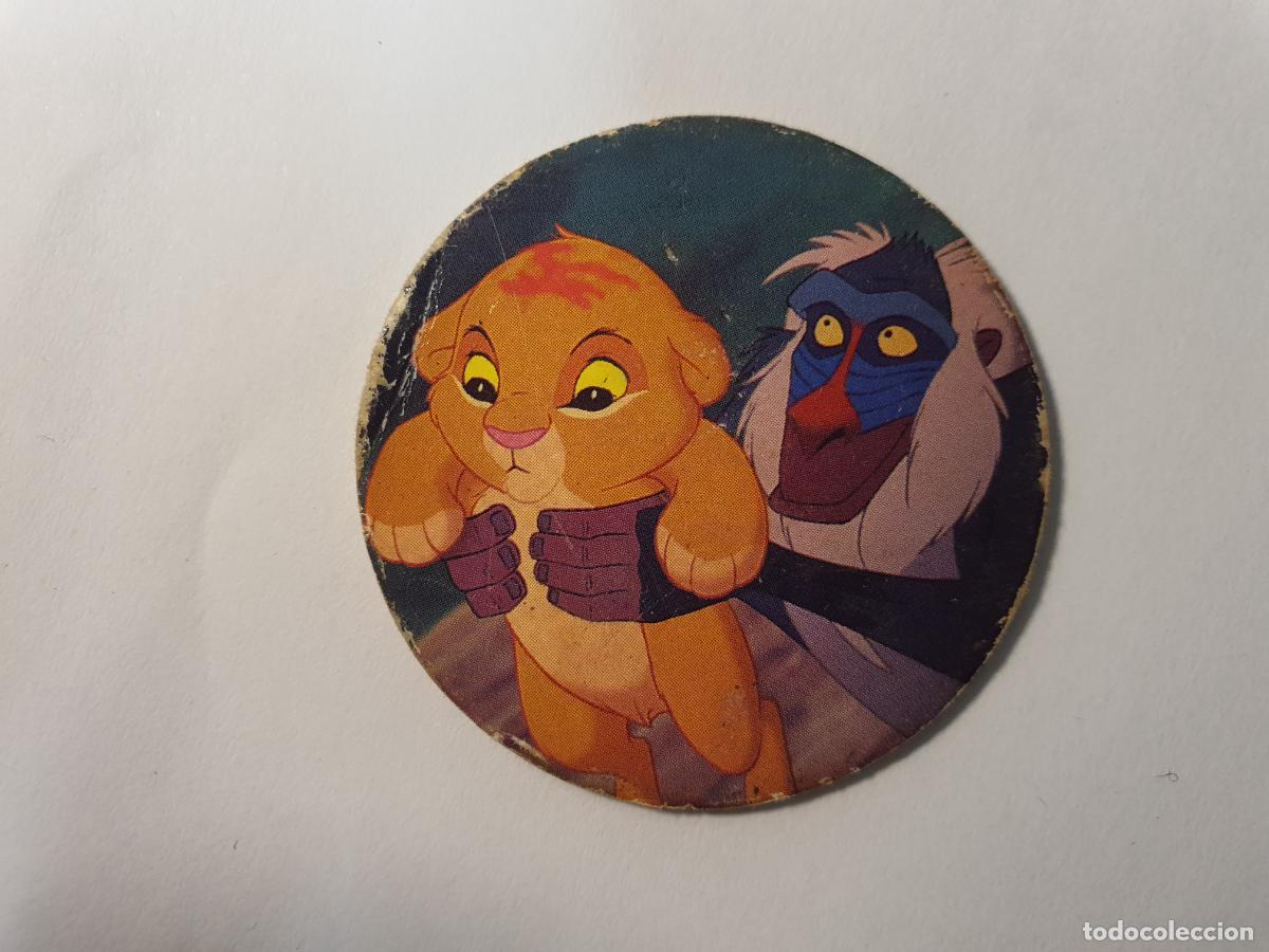 Juguetes antiguos y Juegos de colecci&oacute;n: TAZO PANINI CAPS - DISNEY EL REY LEON - TRASERA RE LEONE - N&ordm; 5