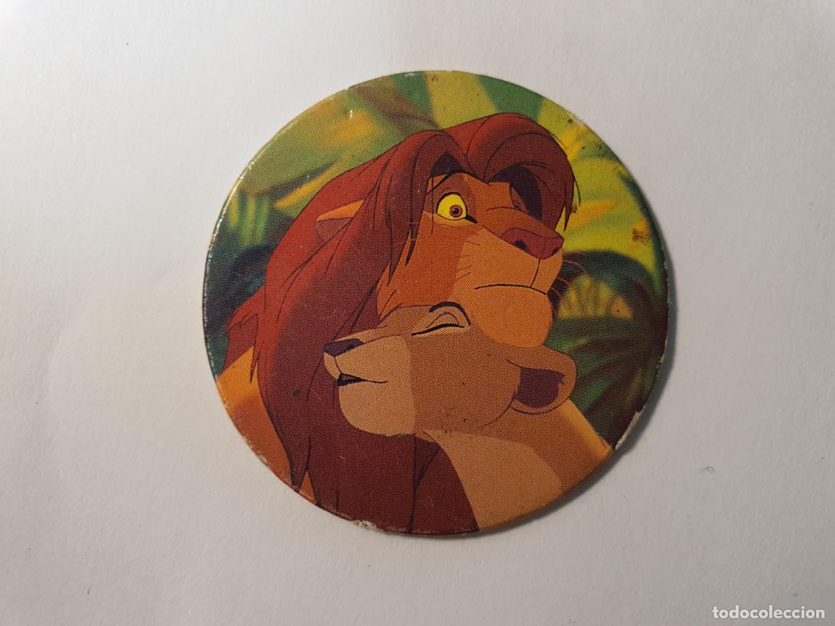 Juguetes antiguos y Juegos de colecci&oacute;n: TAZO PANINI CAPS - DISNEY EL REY LEON - TRASERA RE LEONE - N&ordm; 33