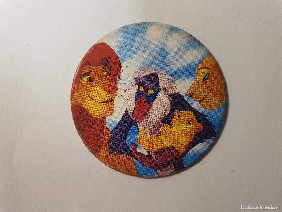 Juguetes antiguos y Juegos de colecci&oacute;n: TAZO PANINI CAPS - DISNEY EL REY LEON - TRASERA RE LEONE - N&ordm; 36