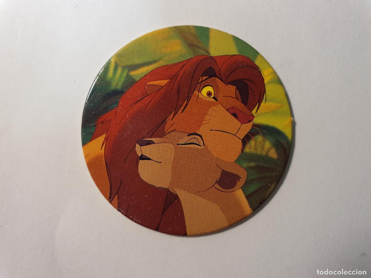 Juguetes antiguos y Juegos de colecci&oacute;n: TAZO PANINI CAPS - DISNEY EL REY LEON - TRASERA RE LEONE - N&ordm; 33