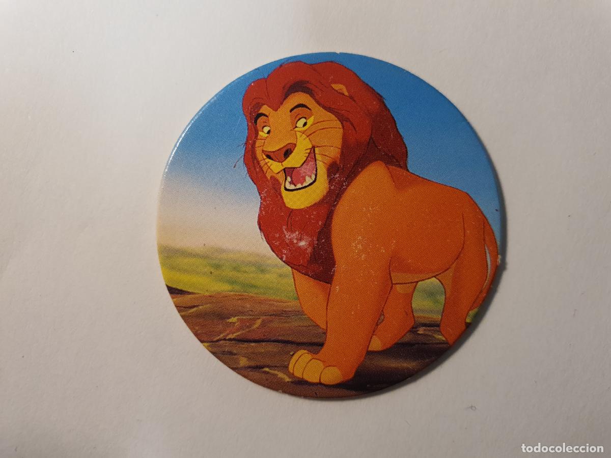 Juguetes antiguos y Juegos de colecci&oacute;n: TAZO PANINI CAPS - DISNEY EL REY LEON - TRASERA RE LEONE - N&ordm; 6