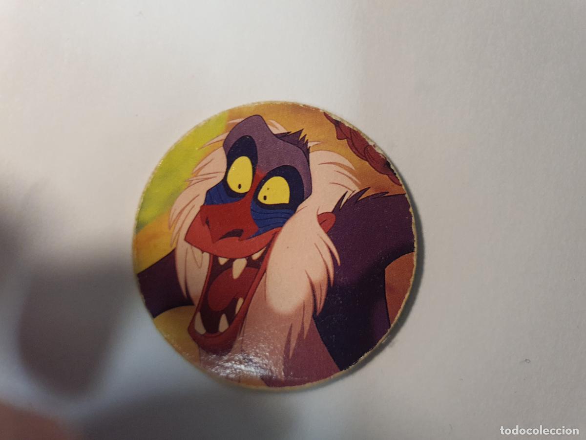 Juguetes antiguos y Juegos de colecci&oacute;n: TAZO PANINI CAPS - DISNEY EL REY LEON - TRASERA RE LEONE - N&ordm; 25