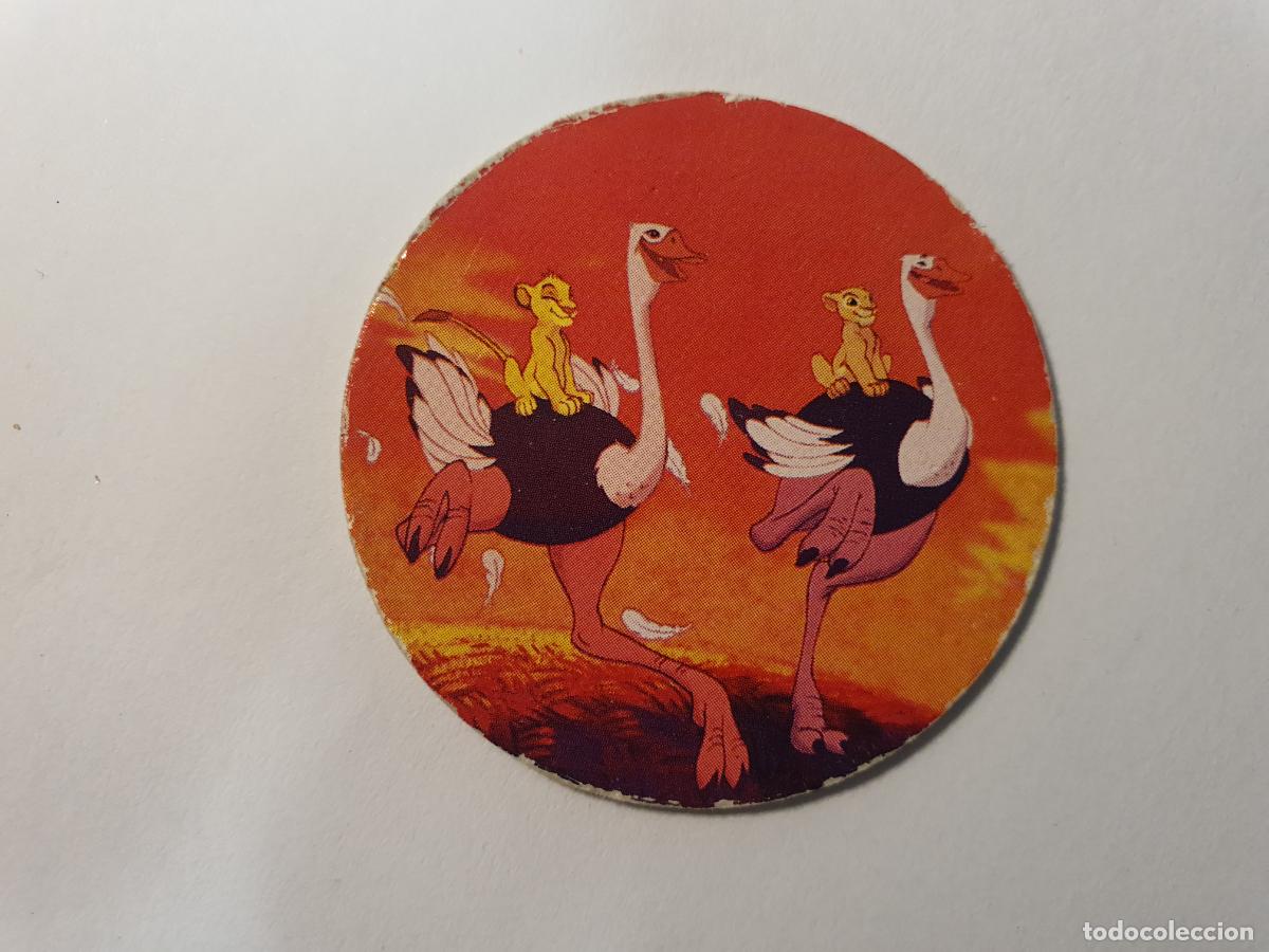 Juguetes antiguos y Juegos de colecci&oacute;n: TAZO PANINI CAPS - DISNEY EL REY LEON - TRASERA RE LEONE - N&ordm; 12