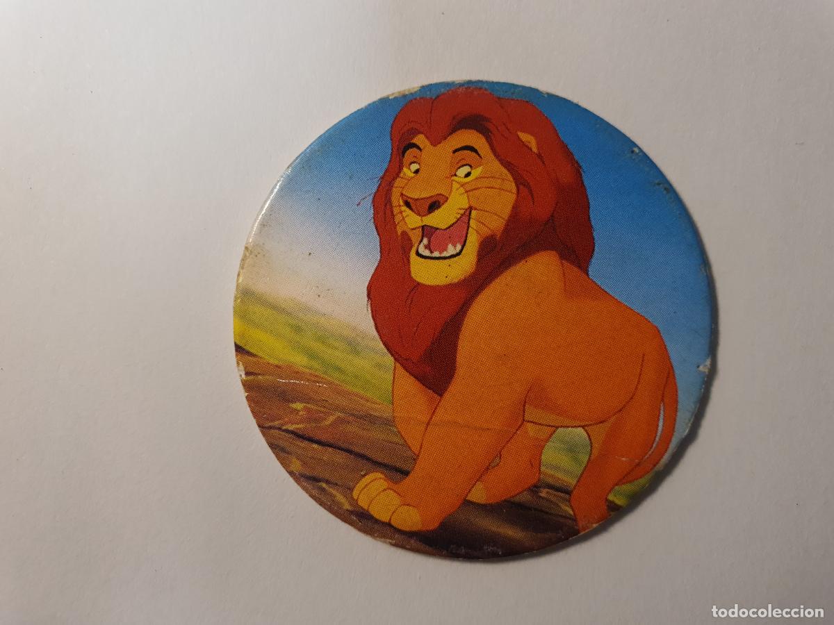Juguetes antiguos y Juegos de colecci&oacute;n: TAZO PANINI CAPS - DISNEY EL REY LEON - TRASERA RE LEONE - N&ordm; 6
