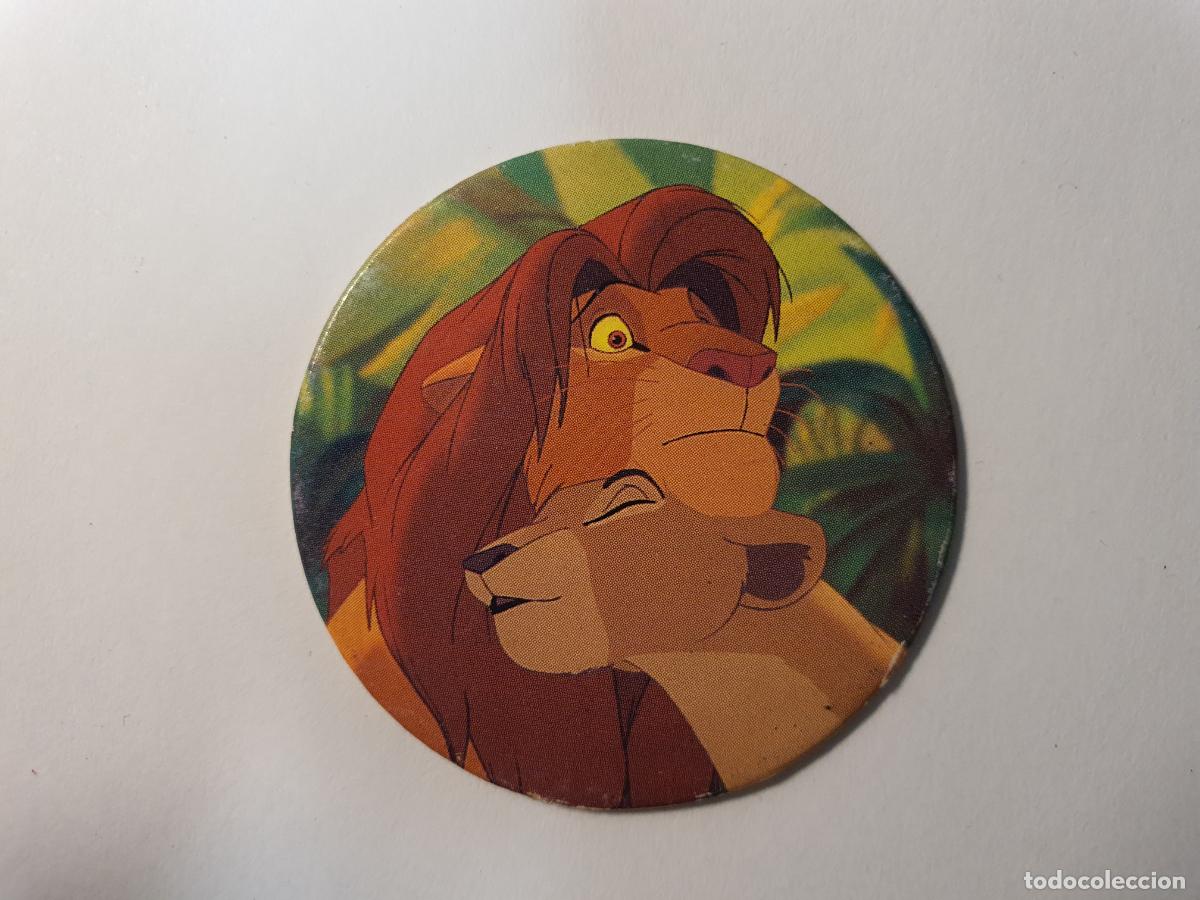 Juguetes antiguos y Juegos de colecci&oacute;n: TAZO PANINI CAPS - DISNEY EL REY LEON - TRASERA RE LEONE - N&ordm; 33