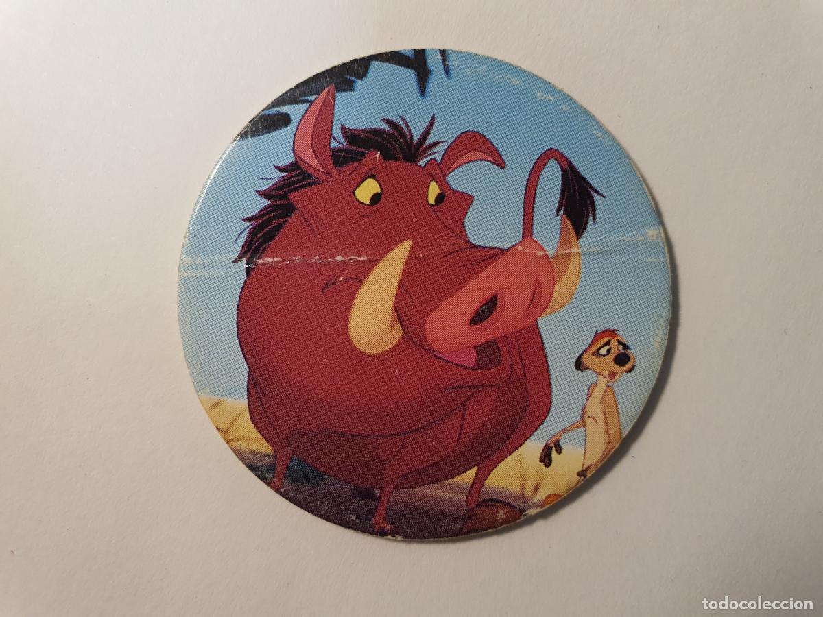 Juguetes antiguos y Juegos de colecci&oacute;n: TAZO PANINI CAPS - DISNEY EL REY LEON - TRASERA RE LEONE - N&ordm; 24