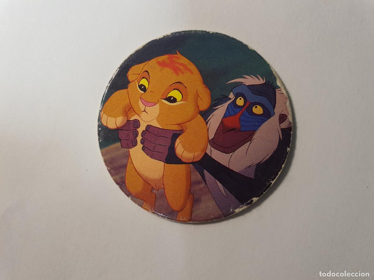 Juguetes antiguos y Juegos de colecci&oacute;n: TAZO PANINI CAPS - DISNEY EL REY LEON - TRASERA RE LEONE - N&ordm; 5