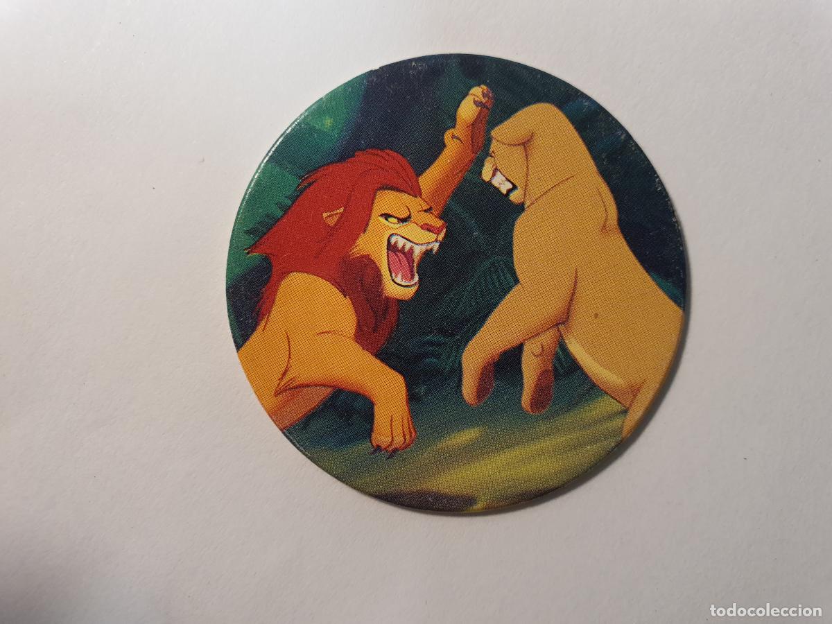 Juguetes antiguos y Juegos de colecci&oacute;n: TAZO PANINI CAPS - DISNEY EL REY LEON - TRASERA LION KING - N&ordm; 28