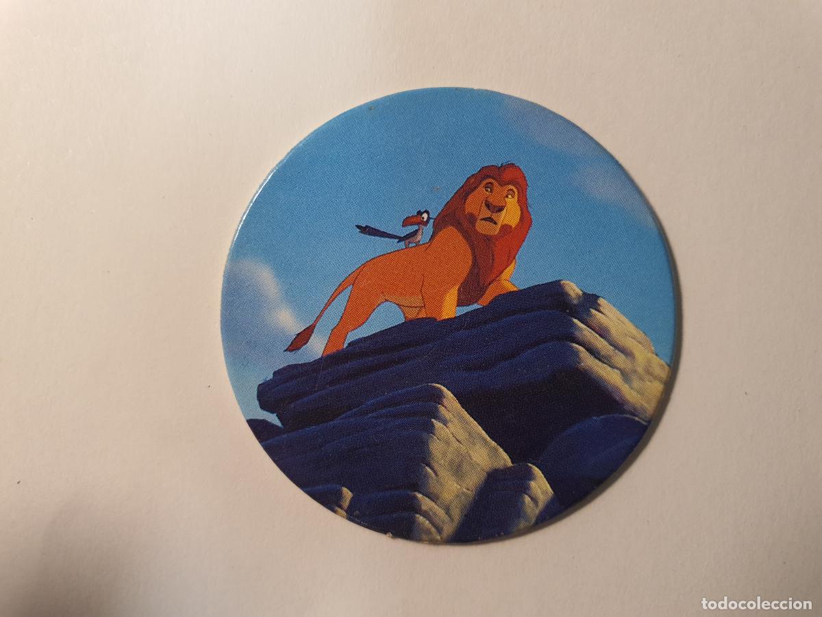Juguetes antiguos y Juegos de colecci&oacute;n: TAZO PANINI CAPS - DISNEY EL REY LEON - TRASERA LION KING - N&ordm; 21