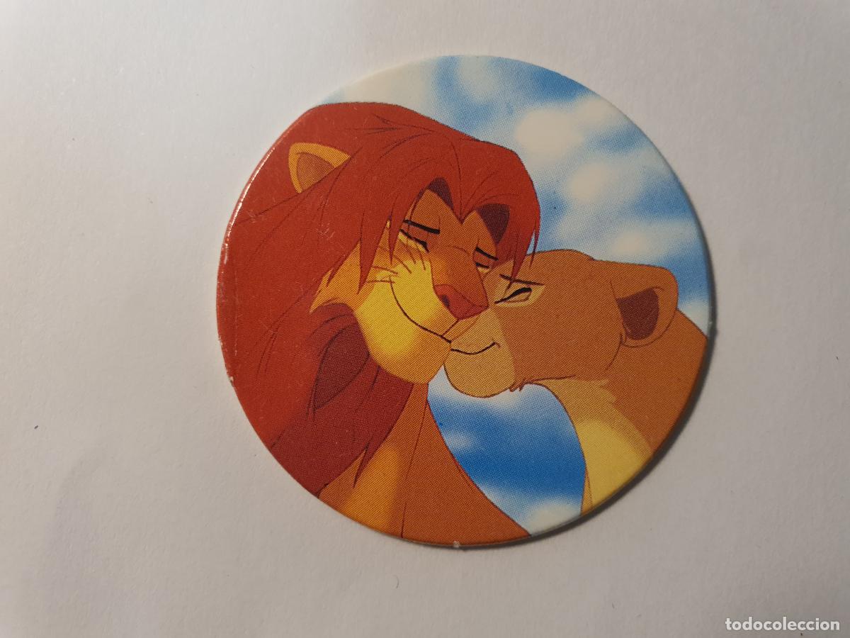 Juguetes antiguos y Juegos de colecci&oacute;n: TAZO PANINI CAPS - DISNEY EL REY LEON - TRASERA LION KING - N&ordm; 35