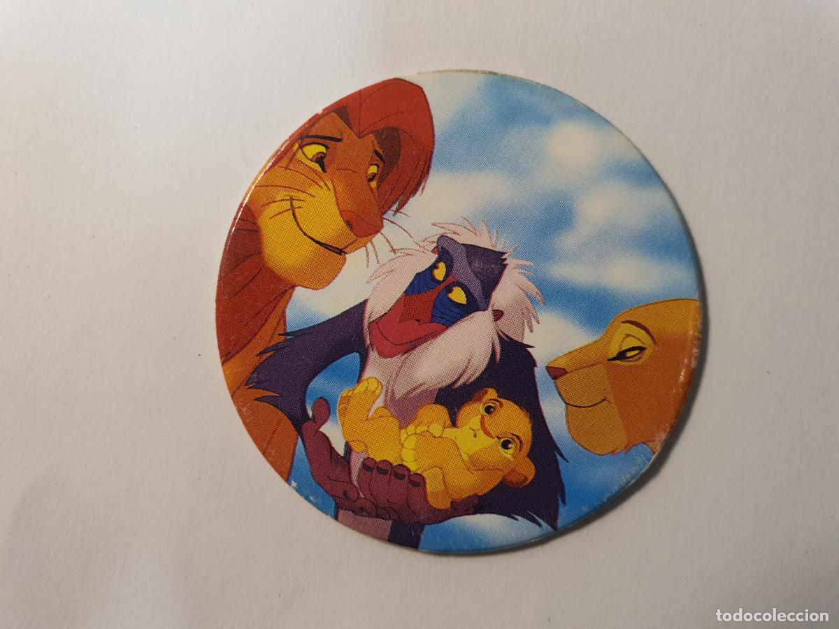 Juguetes antiguos y Juegos de colecci&oacute;n: TAZO PANINI CAPS - DISNEY EL REY LEON - TRASERA LION KING - N&ordm; 36