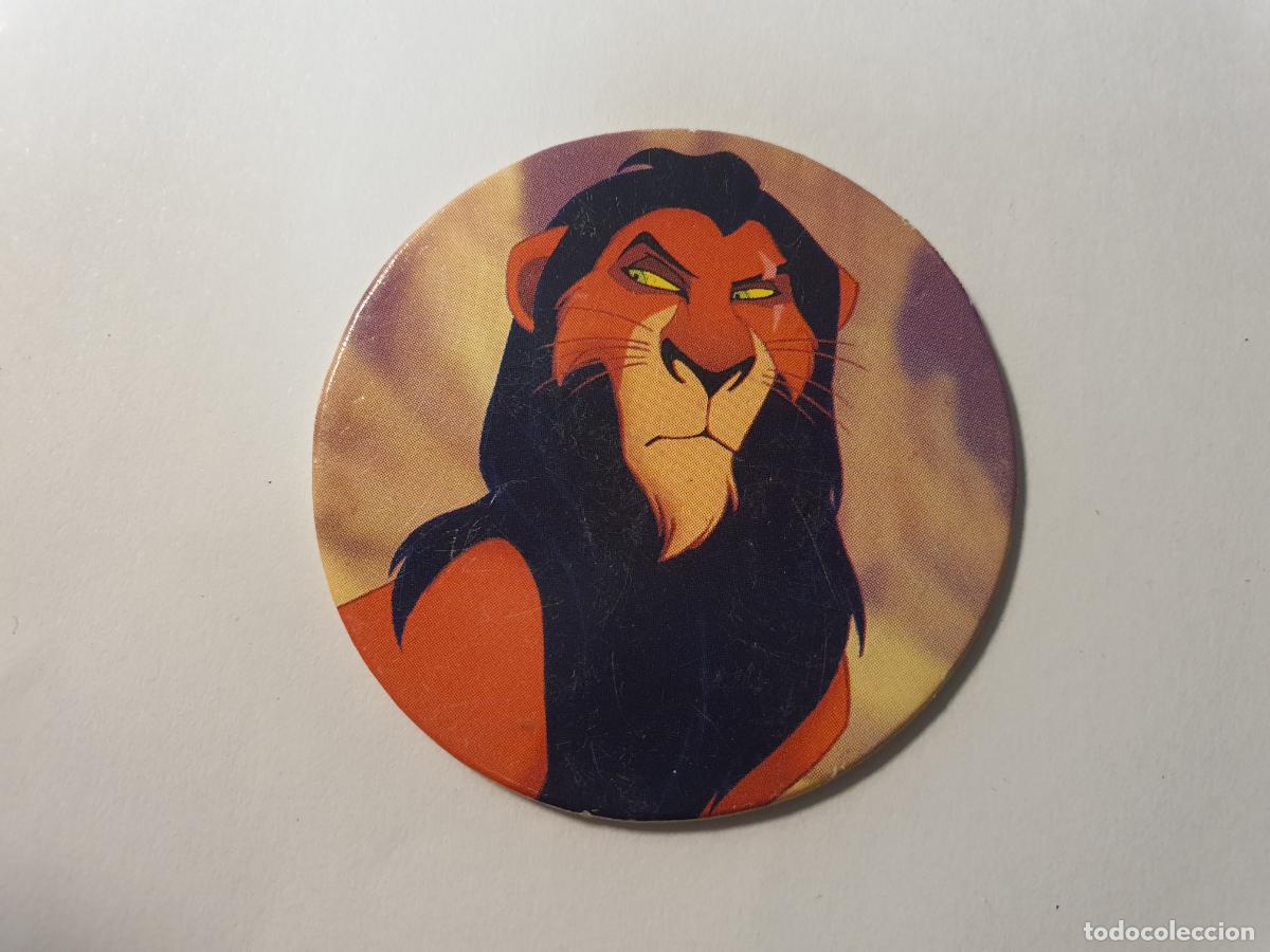 Juguetes antiguos y Juegos de colecci&oacute;n: TAZO PANINI CAPS - DISNEY EL REY LEON - TRASERA LION KING - N&ordm; 20