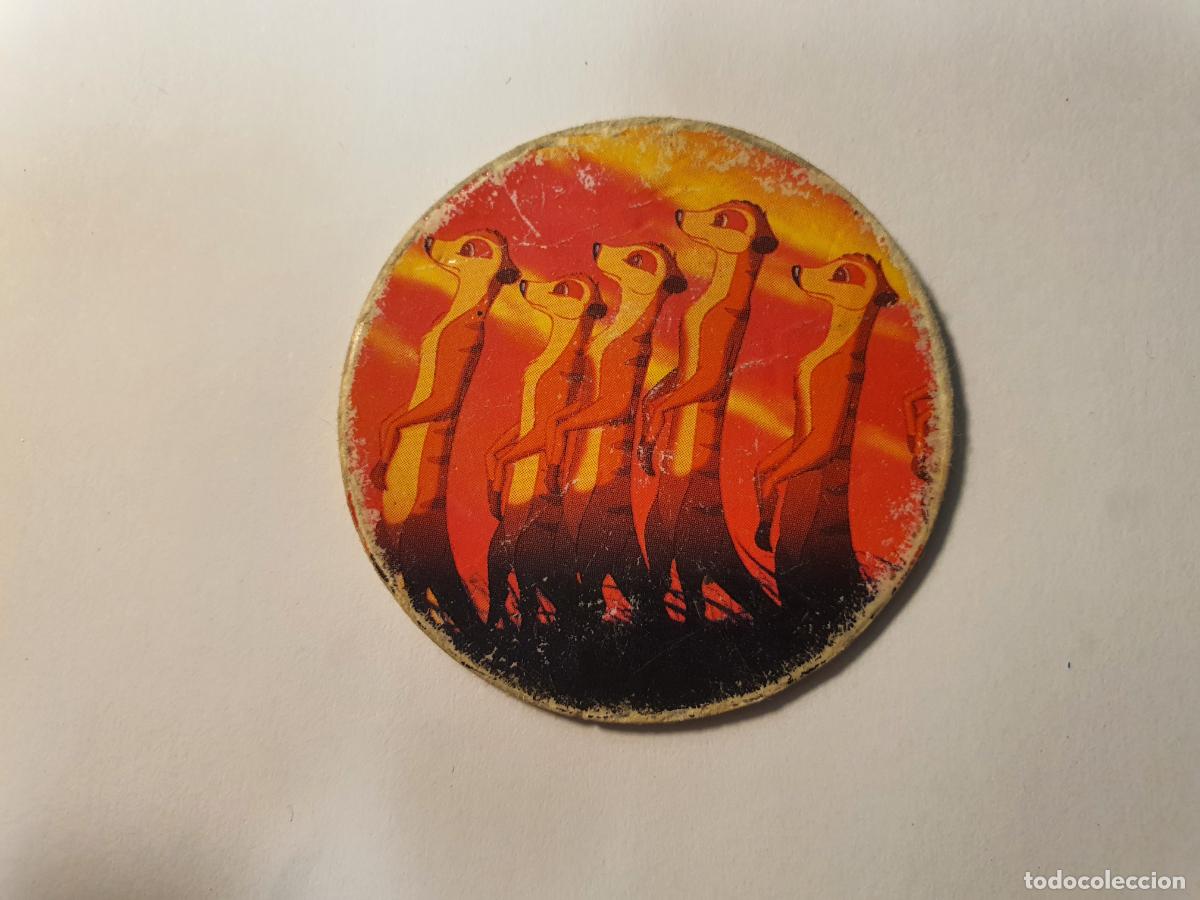 Juguetes antiguos y Juegos de colecci&oacute;n: TAZO PANINI CAPS - DISNEY EL REY LEON - TRASERA LION KING - N&ordm; 1