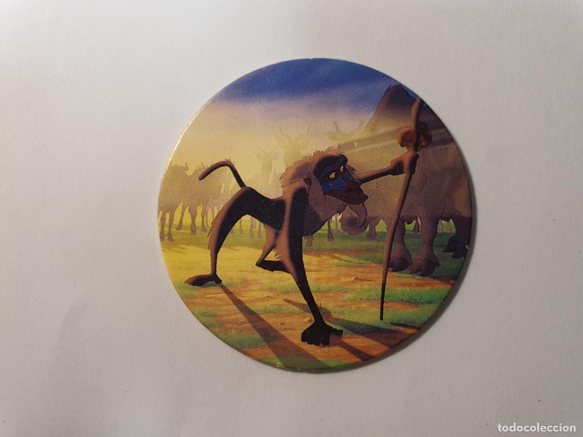 Juguetes antiguos y Juegos de colecci&oacute;n: TAZO PANINI CAPS - DISNEY EL REY LEON - TRASERA LION KING - N&ordm; 3