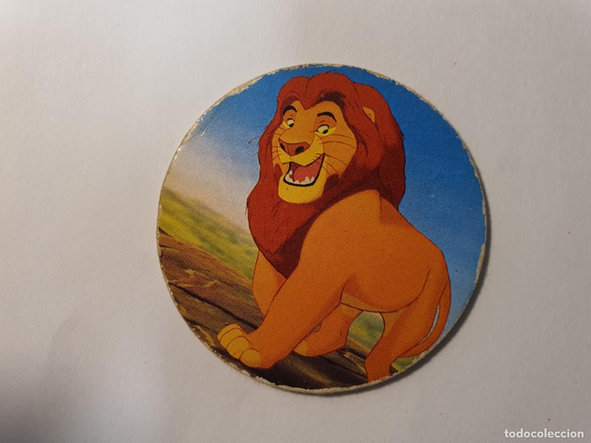 Juguetes antiguos y Juegos de colecci&oacute;n: TAZO PANINI CAPS - DISNEY EL REY LEON - TRASERA LION KING - N&ordm; 6