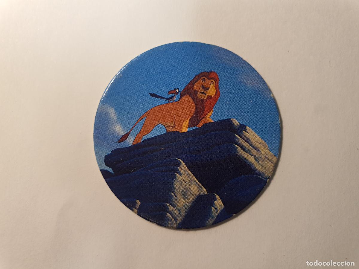 Juguetes antiguos y Juegos de colecci&oacute;n: TAZO PANINI CAPS - DISNEY EL REY LEON - TRASERA LION KING - N&ordm; 21